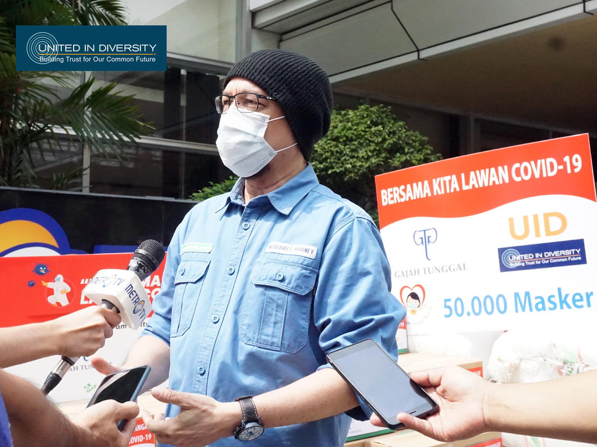  United In Diversity with Gajah Tunggal Group Support, Donates Medical Masks and Personal Protective Equipment to Yayasan Benih Baik Indonesia